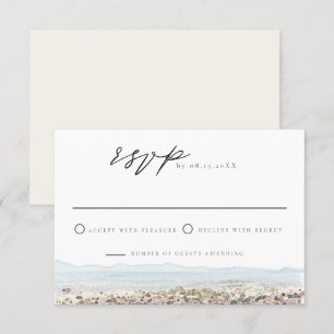 Watercolor San Miguel Mexico RSVP Card