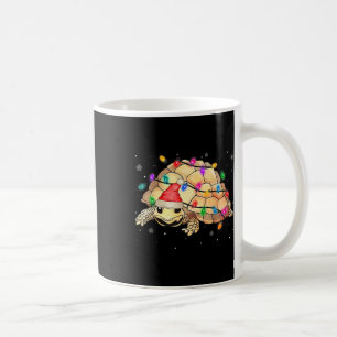 Watercolor Santa Sea Turtle Christmas Lights Ocean Coffee Mug