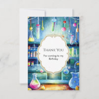 Watercolor Science Magic Scientist Birthday