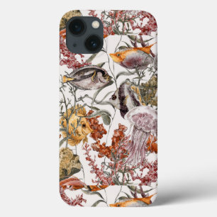 Watercolor Sea Life Pattern 2 iPhone 13 Case