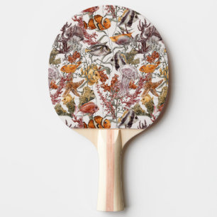 Watercolor Sea Life Pattern 2 Ping Pong Paddle