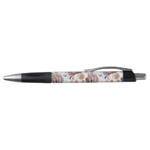 Watercolor Sea Life Pattern 4 Pen