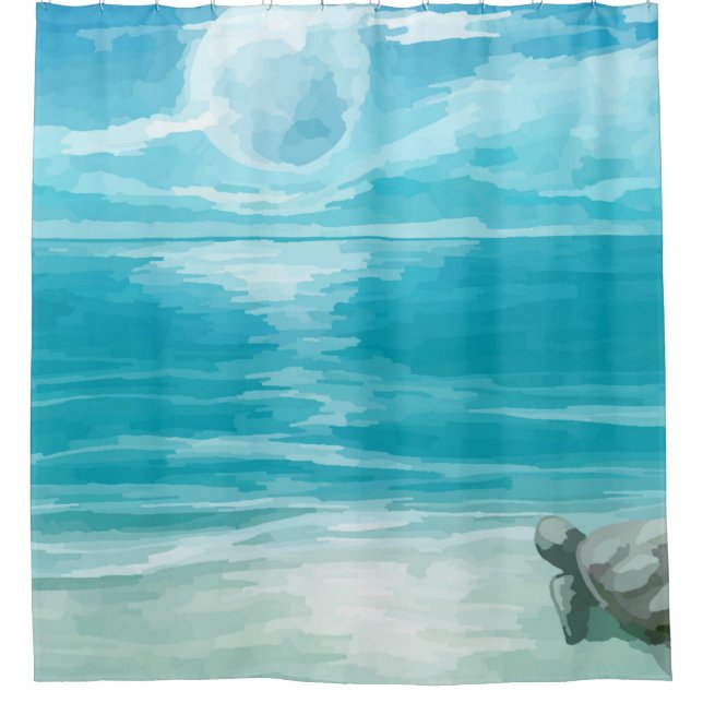 Watercolor Sea Turtle Nesting (Front)