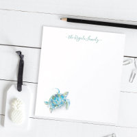 Watercolor Sea Turtle Personalized Stationery