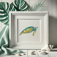 Watercolor Sea Turtle