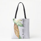 Watercolor Sea Turtle Square Business Card