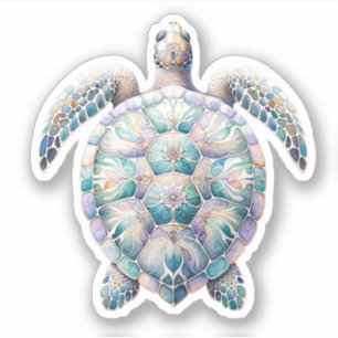 Watercolor Sea Turtle Stickers