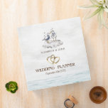 Watercolor Seagulls Beach Binder<br><div class="desc">Beach wedding planner.</div>