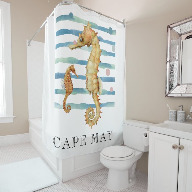 WATERCOLOR SEAHORSE, BEACH TOWN, CAPE MAY  (In Situ)