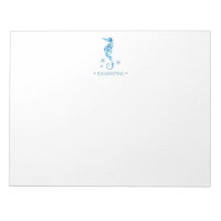 Watercolor Seahorse Personalized Stationery