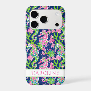 Watercolor Seahorses Monogrammed