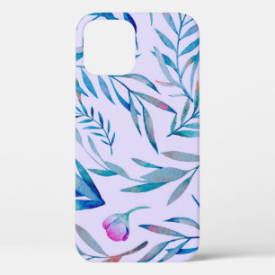 Watercolor seamless pattern. Botanical ornament. L iPhone 12 Case