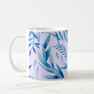 Watercolor seamless pattern. Botanical ornament. L Coffee Mug