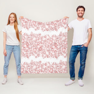 watercolor seamless pattern featuring numerous sof fleece blanket