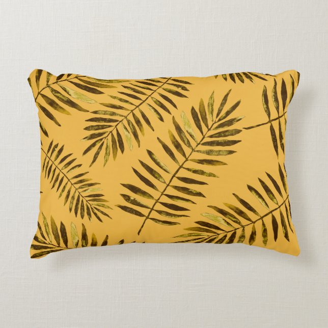 Watercolor seamless pattern with colourful abstrac accent pillow (Front)