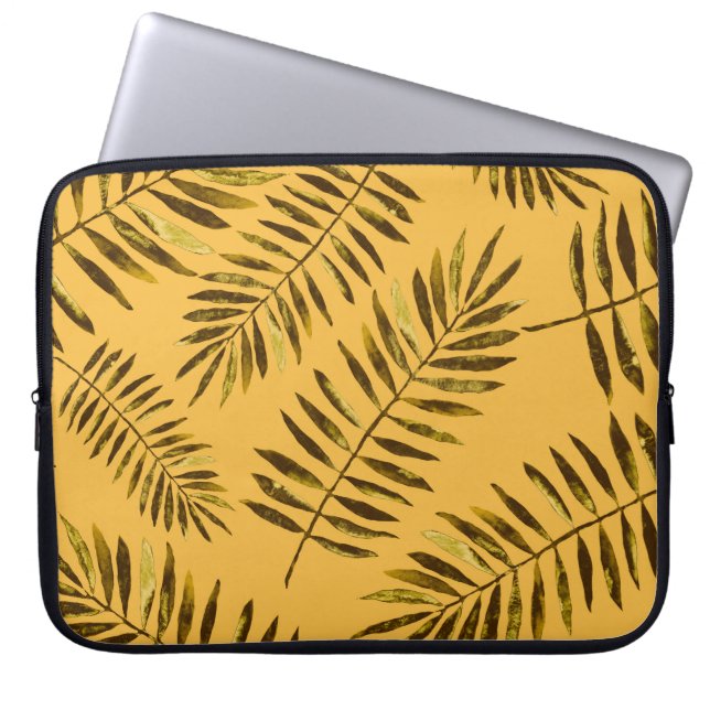 Watercolor seamless pattern with colourful abstrac laptop sleeve (Front)
