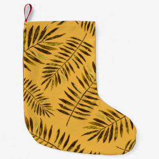 Watercolor seamless pattern with colourful abstrac small christmas stocking