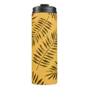 Watercolor seamless pattern with colourful abstrac thermal tumbler