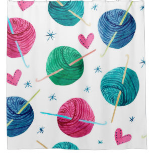 Watercolor seamless pattern with colourful balls o