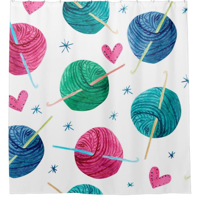 Watercolor seamless pattern with colourful balls o (Front)