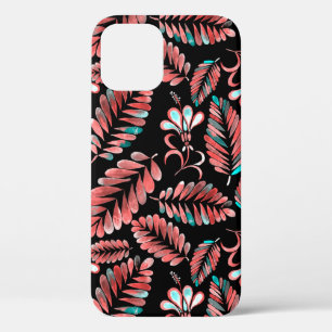 Watercolor seamless pattern with flower background iPhone 12 case