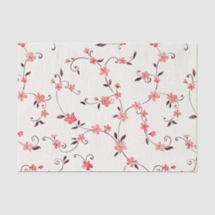 Watercolor seamless pattern with styled spring tissue paper