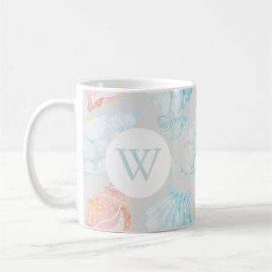 Watercolor Seashell Mug