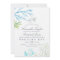 Watercolor Seaweed Beach Themed Wedding Invitation