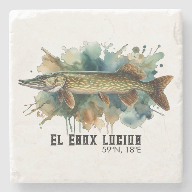 Watercolor Series: Pike Stone Coaster (Front)