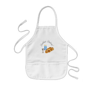 Watercolor Shabbat Shalom Apron