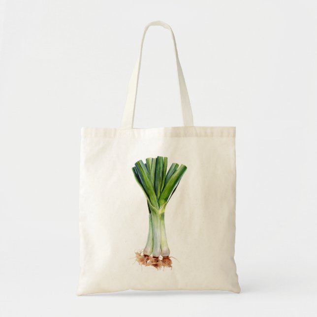 Watercolor Shallot  Tote Bag (Front)