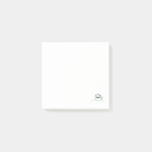 watercolor shark smiling grey green ocean animal  post-it notes