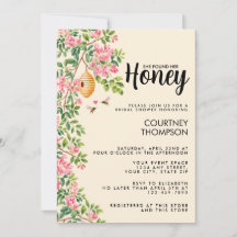 Watercolor She Found Her Honey Bridal Shower