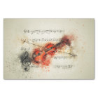 Watercolor Sheet Music and Violin Tissue Paper