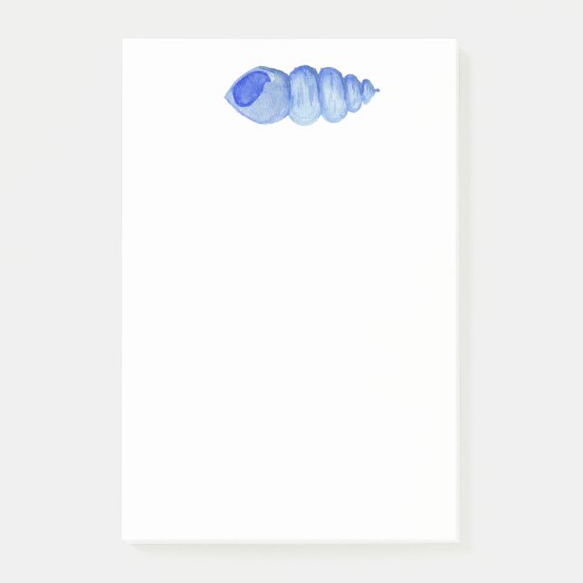 Watercolor Shell Post-it Notes (Front)