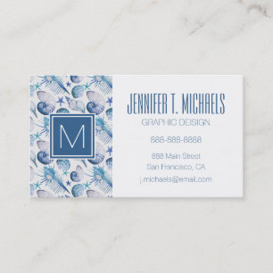 Watercolor Shells Business Card