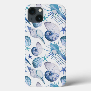 Watercolor Shells iPhone 13 Case