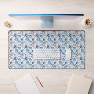 Watercolor Shells Desk Mat