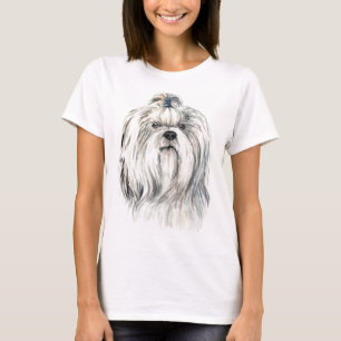 Watercolor Shih Tzu T-Shirt