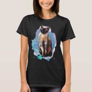 Watercolor Siamese Cat T-Shirt