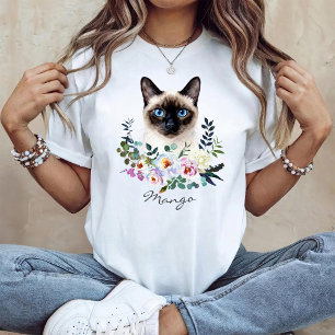 Watercolor Siamese Cat T-Shirt