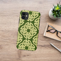 Watercolor Simple Gold Celtic Cross Pattern 