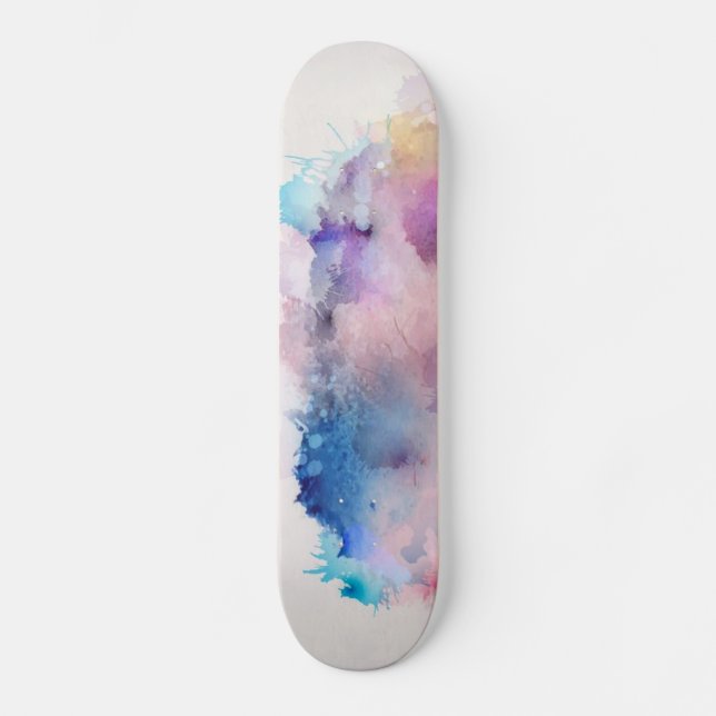Watercolor Skateboard (Front)