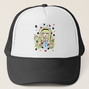 Watercolor Sketch Alice Trucker Hat