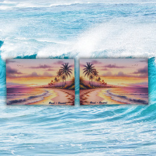 Watercolor Sketch Maui Hawaii Colourful Pillowcase