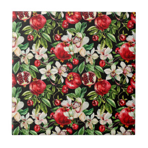 Watercolor sketched detailed elegant pattern of da tile