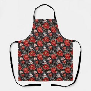 Watercolor sketched detailed pattern of delightful apron