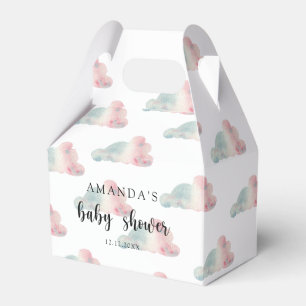 Watercolor skies - Baby Shower Favor Box