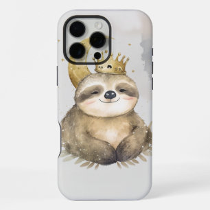 Watercolor Sloth Moon Crown                        iPhone 16 Pro Max Case