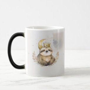 Watercolor Sloth Moon Crown Magic Mug